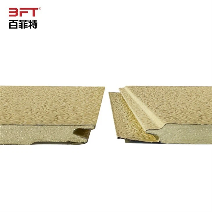 Утепленная фасадная панель под декоративную штукатурку кремового цвета