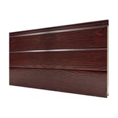 3d fasadni metalni paneli u izgledu tamnog drveta